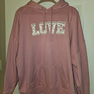 Torrid (Size 1) Pink Hoodie For Valentine's Day